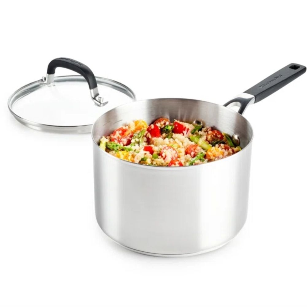 KitchenAid Stainless Steel Induction 3QT Saucepan w/Lid